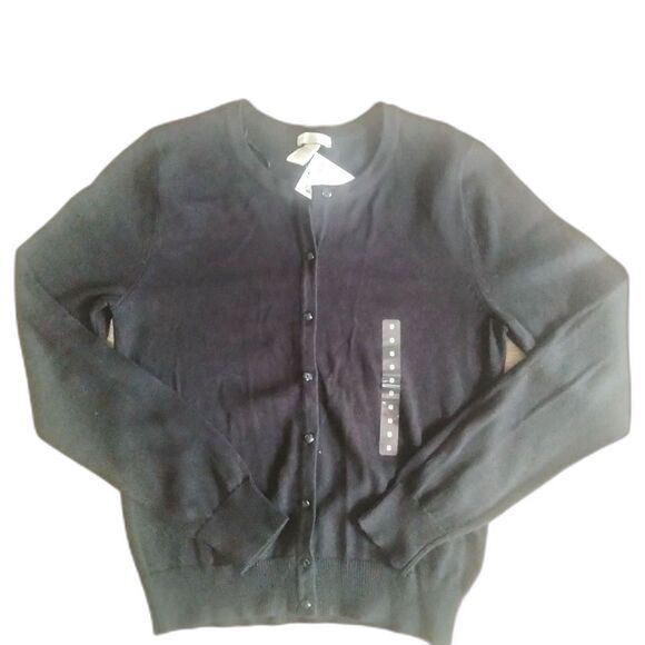 H&M Black Cardigan Sweater button up NEW - Picture 1 of 8
